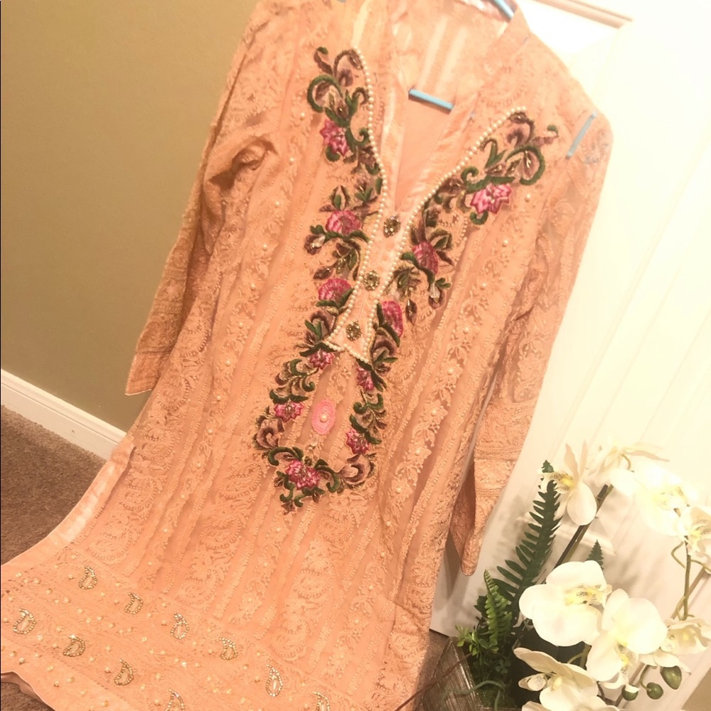 Beautiful peach fancy shirt